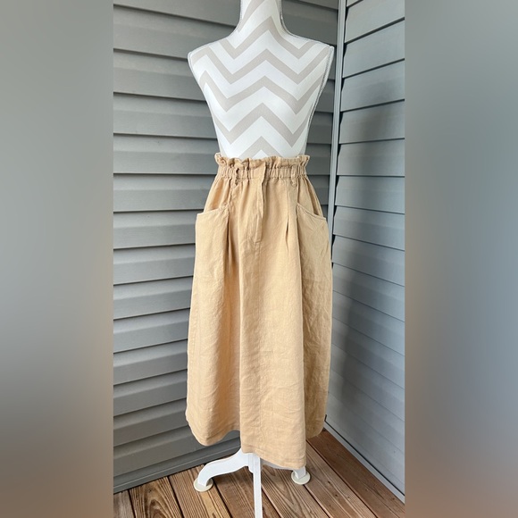 Zara Dresses & Skirts - Zara Linen Midi Skirt Sz S
